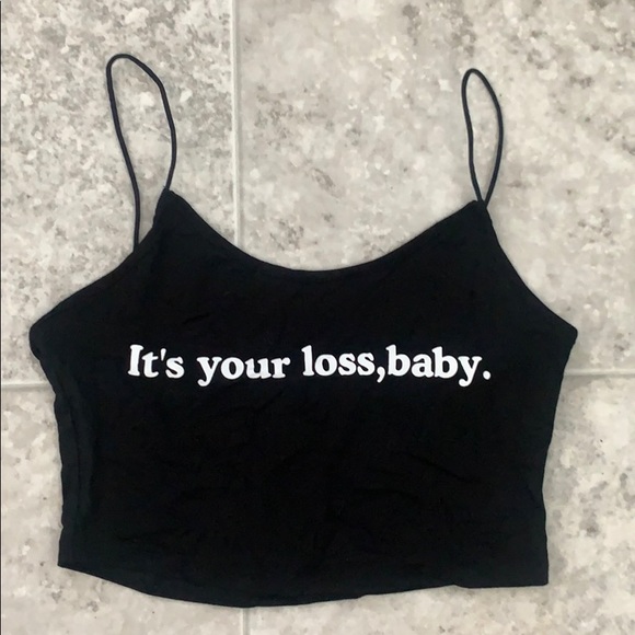 Dolls Kill™️ “It’s your loss baby” crop top. - Picture 3 of 8